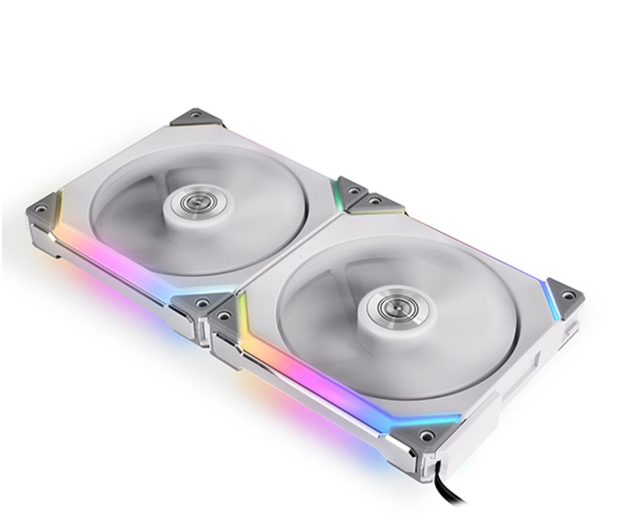 LIAN LI UNI FAN SL140 RGB PWM White Dual Pack 2x140mm UF-SL140-2W - 641554 - zdjęcie
